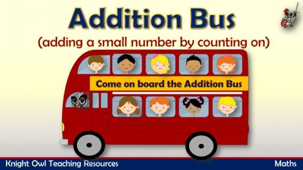 1Addition Bus - adding a small number by counting on