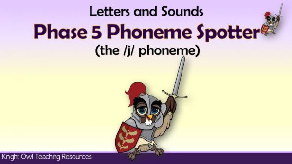 1Phase 5 Phoneme Spotter - the 'j' phoneme