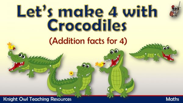 Let's make 4- Addition facts for 4 (crocodiles)1
