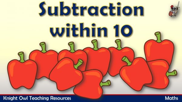 Subtraction within 10 (Vegetables)1