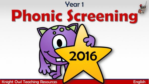 Year 1 Phonic Screening 20161