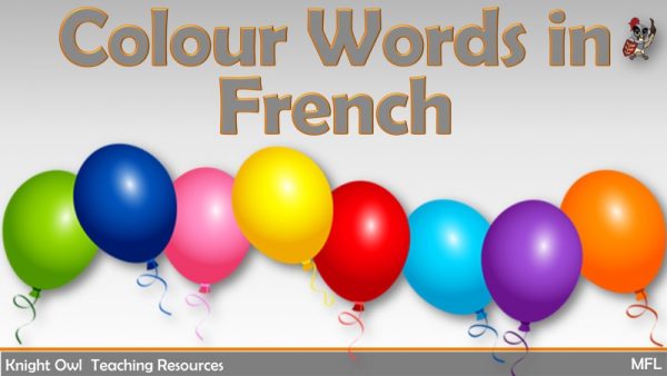 Colour Words in French 1