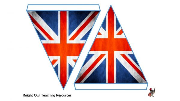 Bunting, Heart and Flag 1