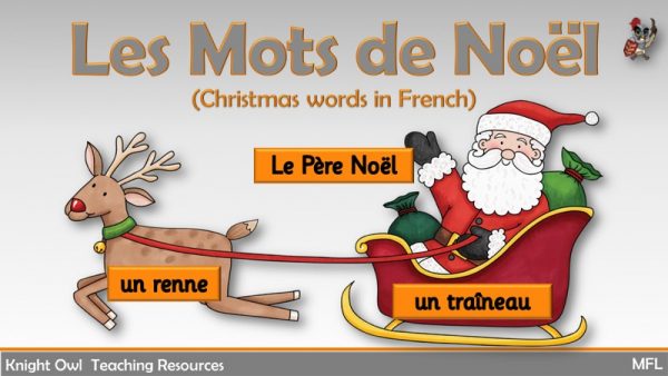 Christmas Words in French 1